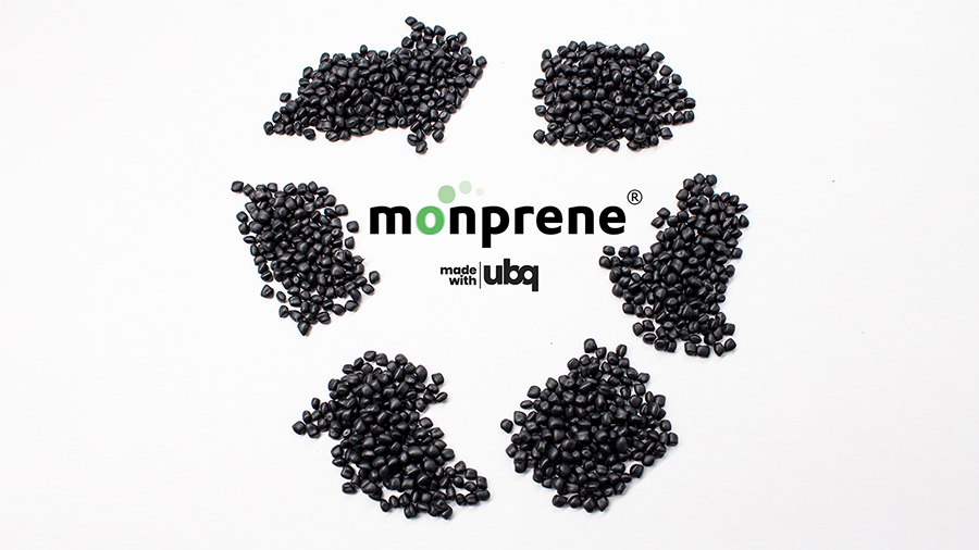 35%可持续含量的新型环保型 Monprene® TPE 与 UBQ Materials 合作开发